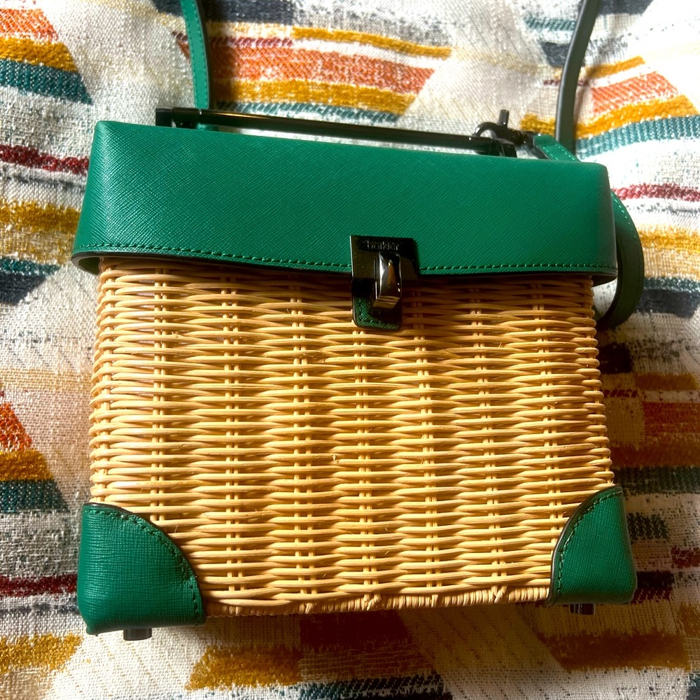 Botkier Women's Lennox Small Straw Cross Body Bag